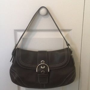 Coach brown leather purse